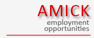 AMICK Employment Opportunities
